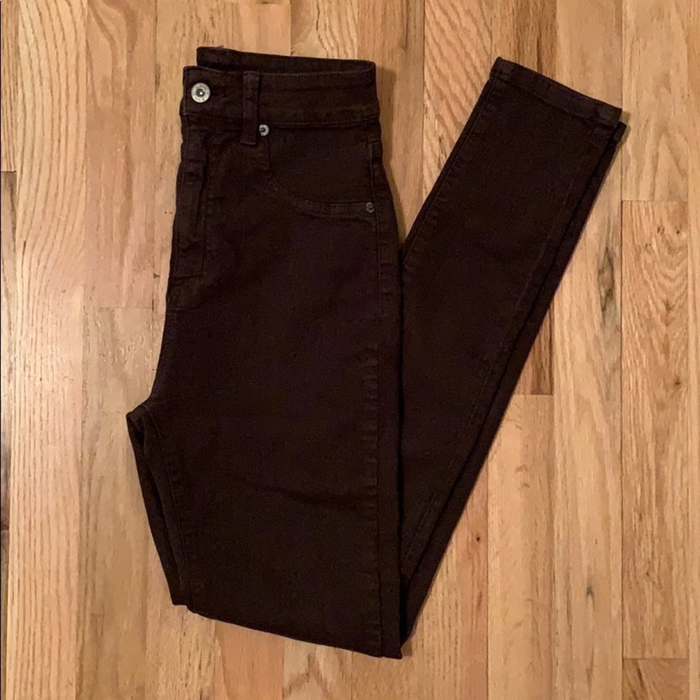 Carmar High Waisted Brown Jeans